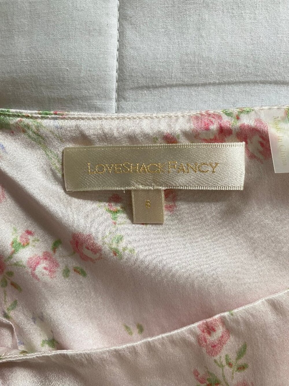 LoveShackFancy Ziggy Silk Skirt - Picture 4 of 4